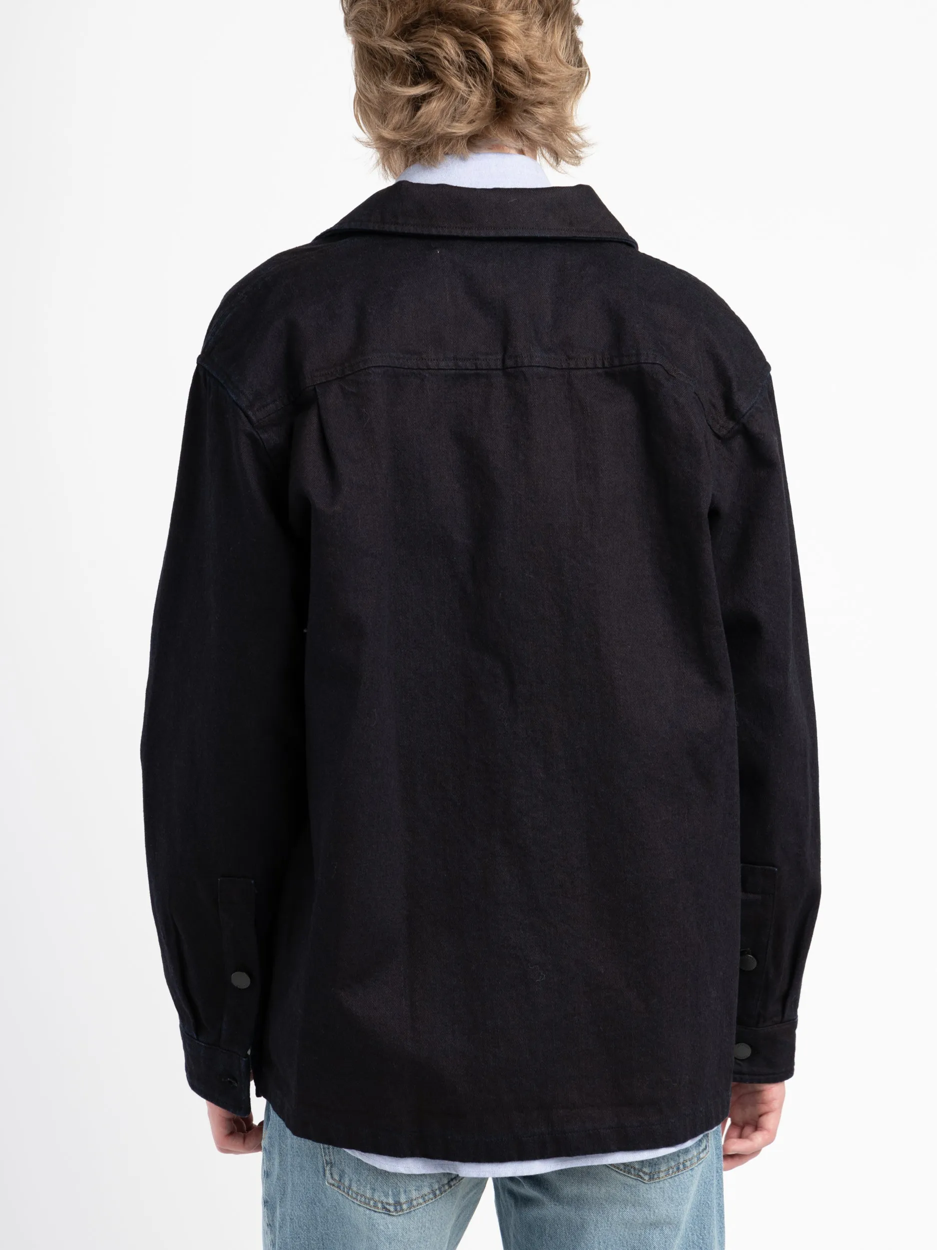 Black Denim Overshirt