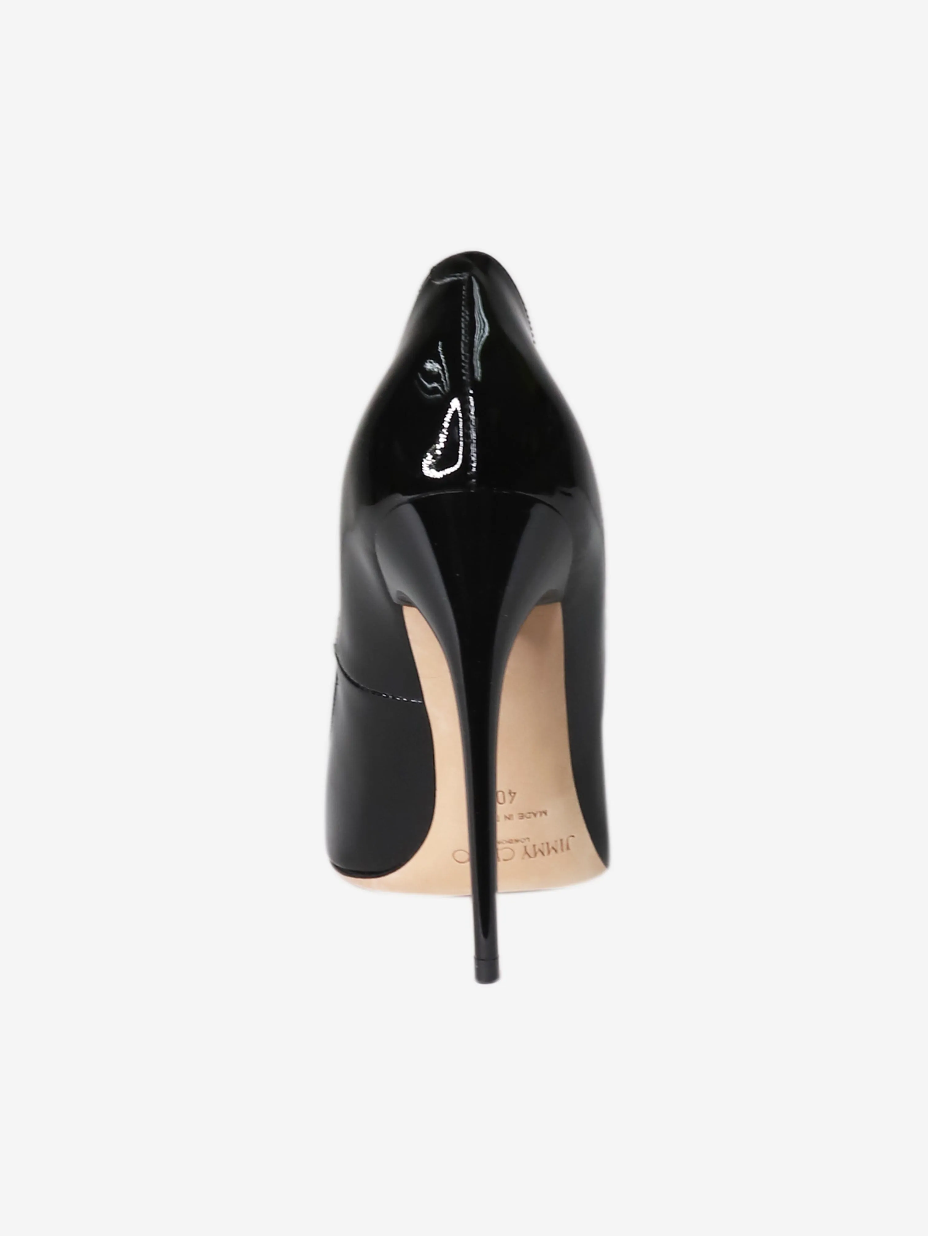 Black patent leather pumps - size EU 40