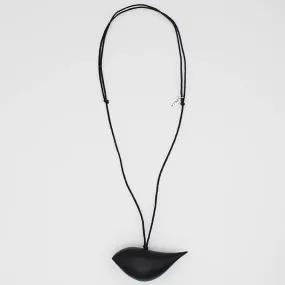 Black Robin Pendant Necklaces