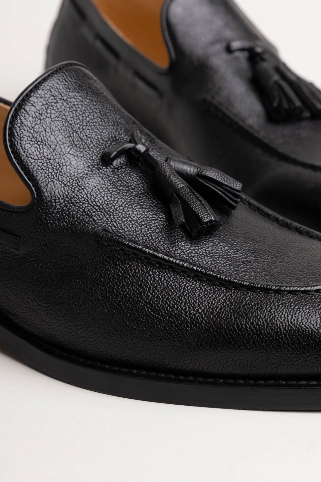 Black Tassel Loafers