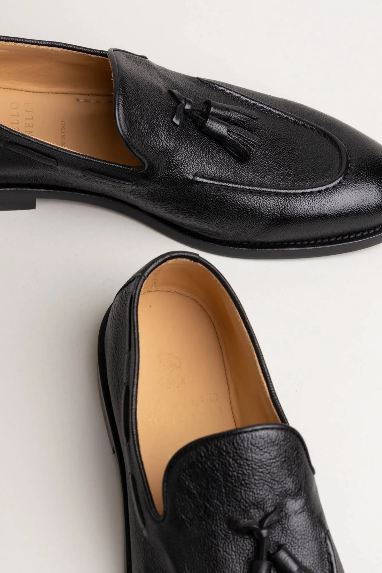 Black Tassel Loafers