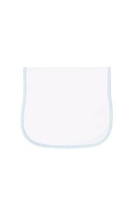 Blue Gingham Burp Cloth