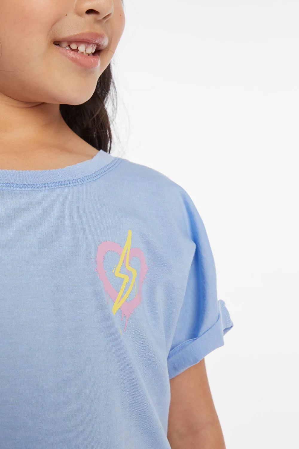 Bolt Heart Girls Tee