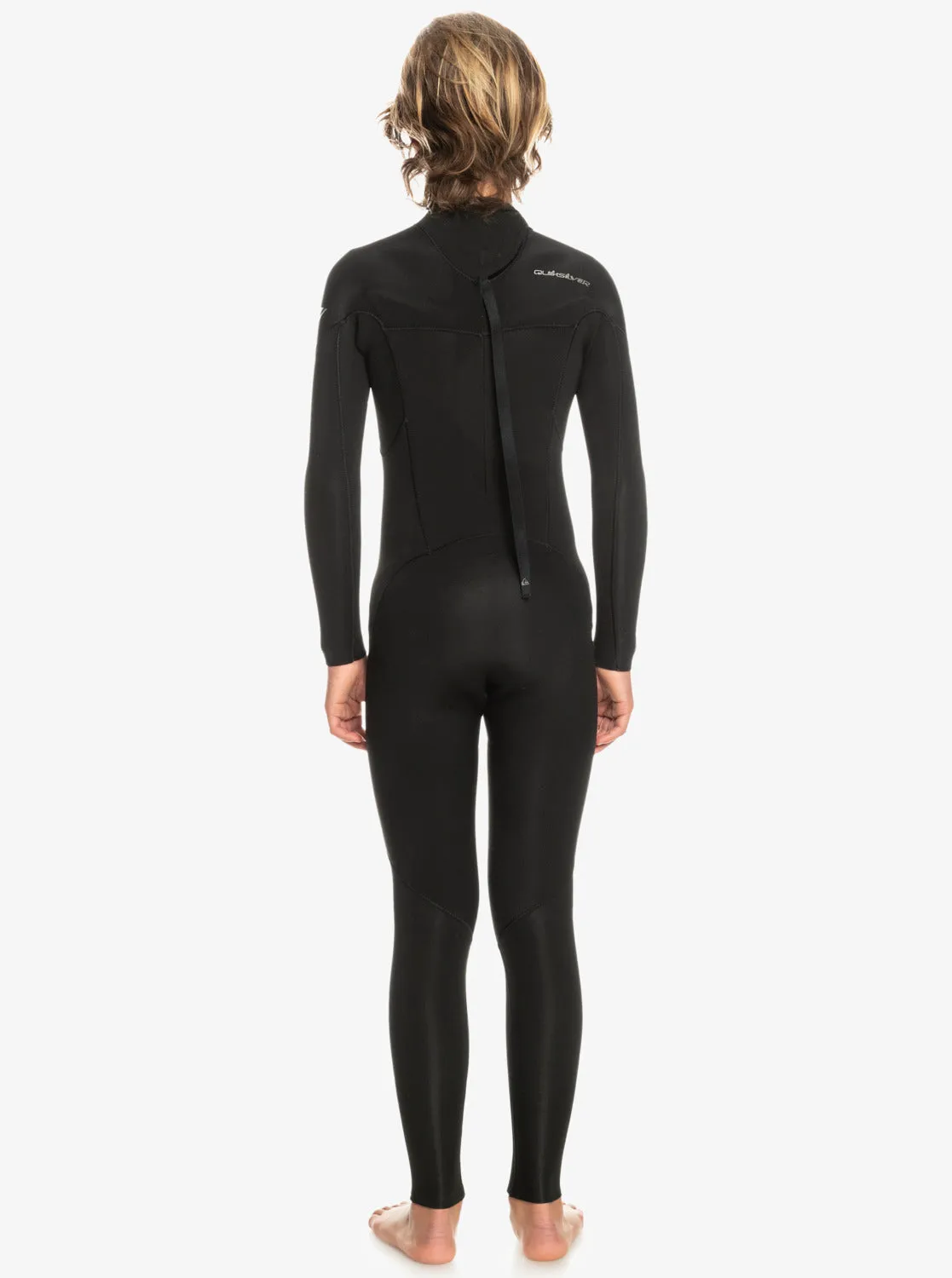 Boys 8-16 3/2mm Everyday Sessions Back Zip Wetsuit - Black