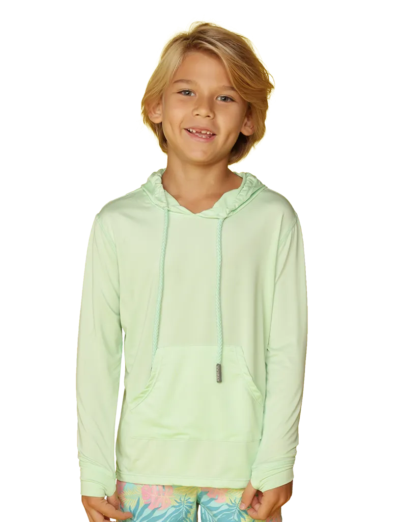 Boys Long sleeve solid color Hoodies