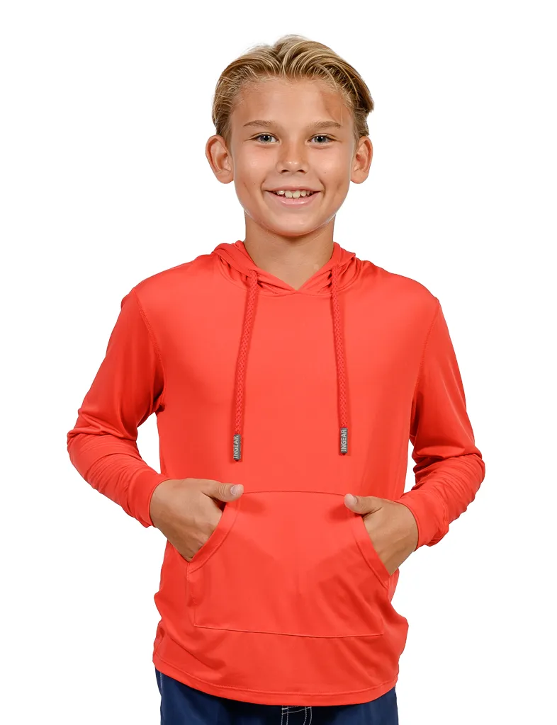 Boys Long sleeve solid color Hoodies