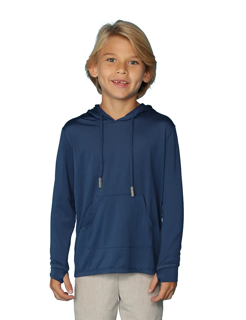 Boys Long sleeve solid color Hoodies