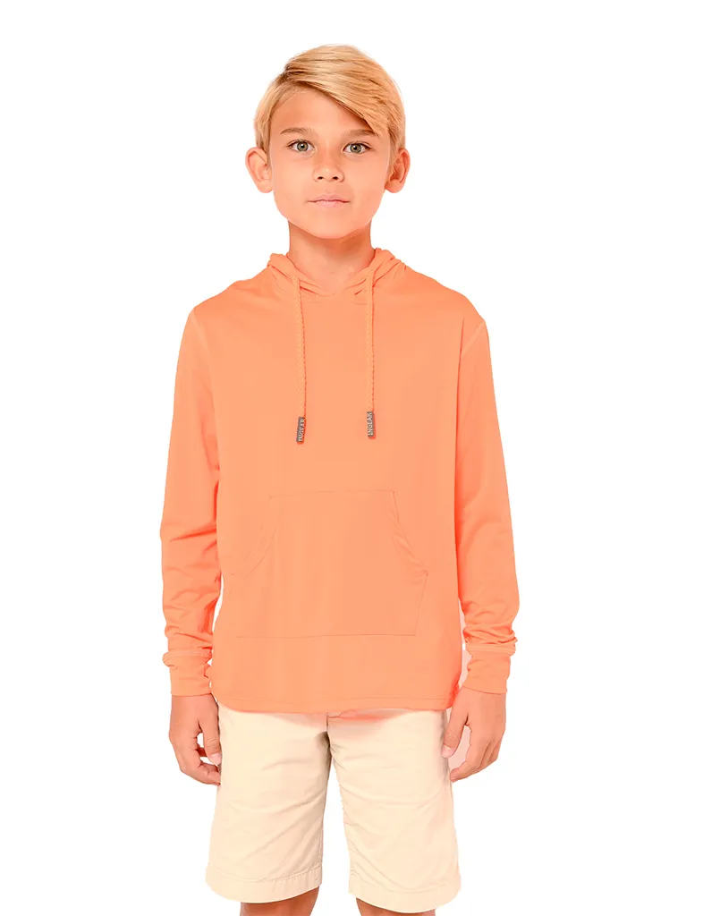 Boys Long sleeve solid color Hoodies