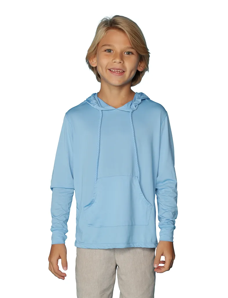 Boys Long sleeve solid color Hoodies