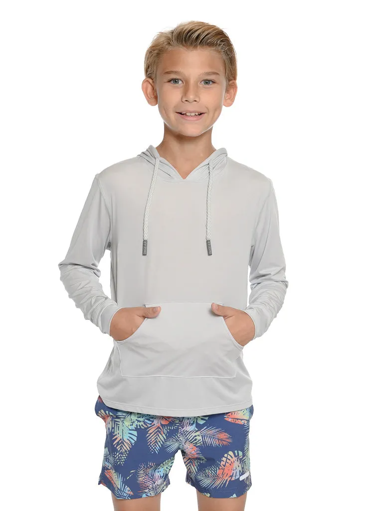 Boys Long sleeve solid color Hoodies