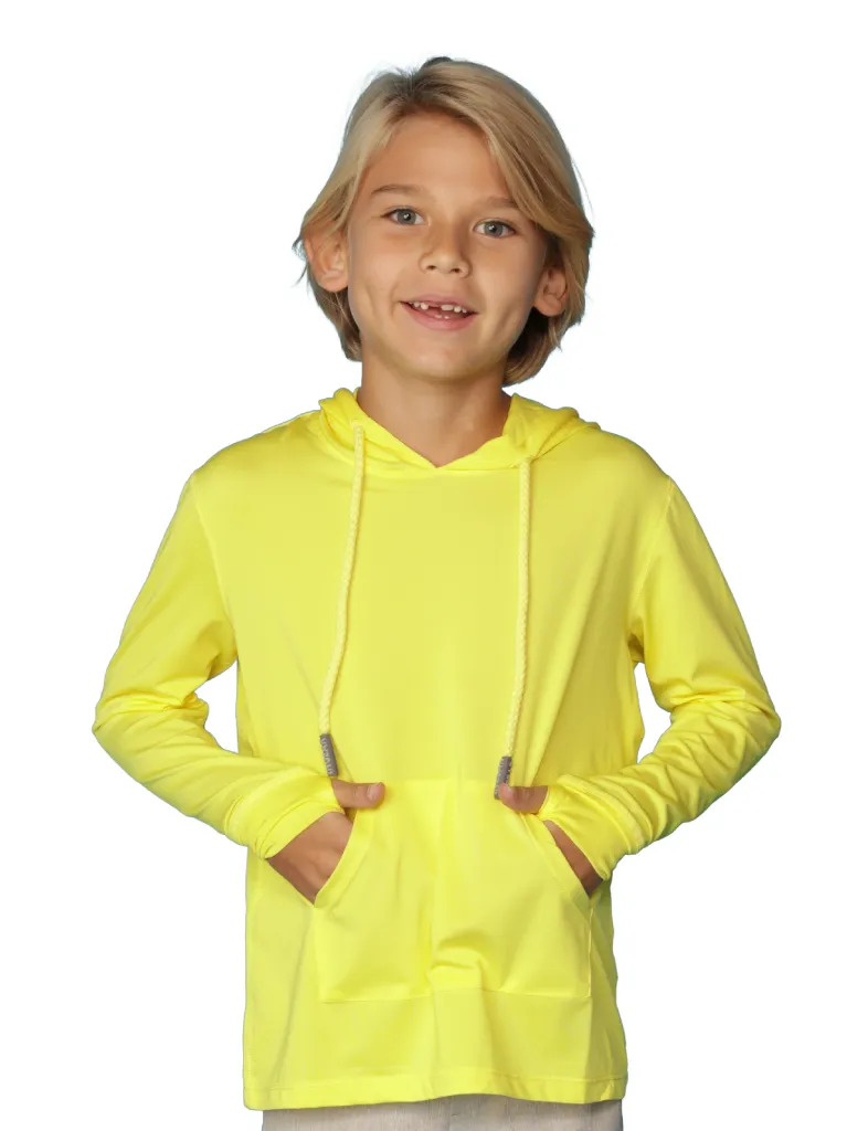 Boys Long sleeve solid color Hoodies