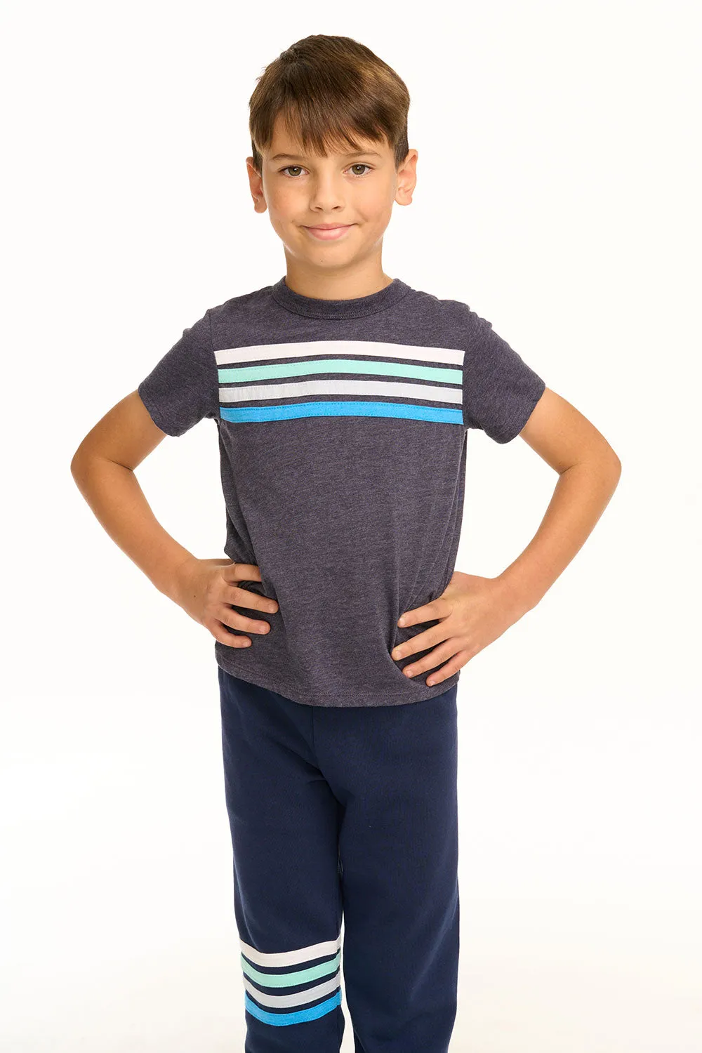 Boy's Recycled Vintage Jersey Coastin' Stripe Tee