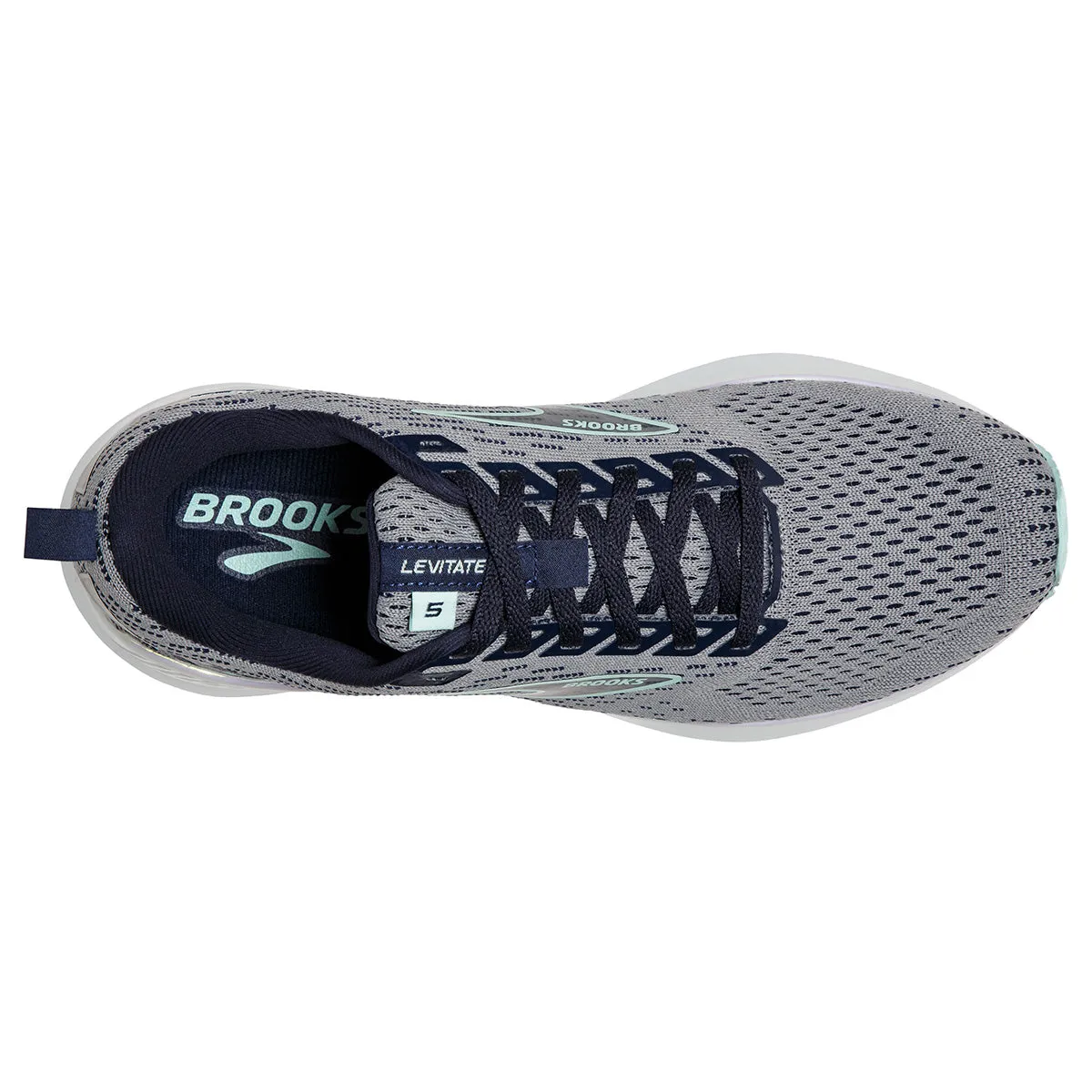 Brooks Levitate GTS 5 Womens | Grey/peacoat/blue Light