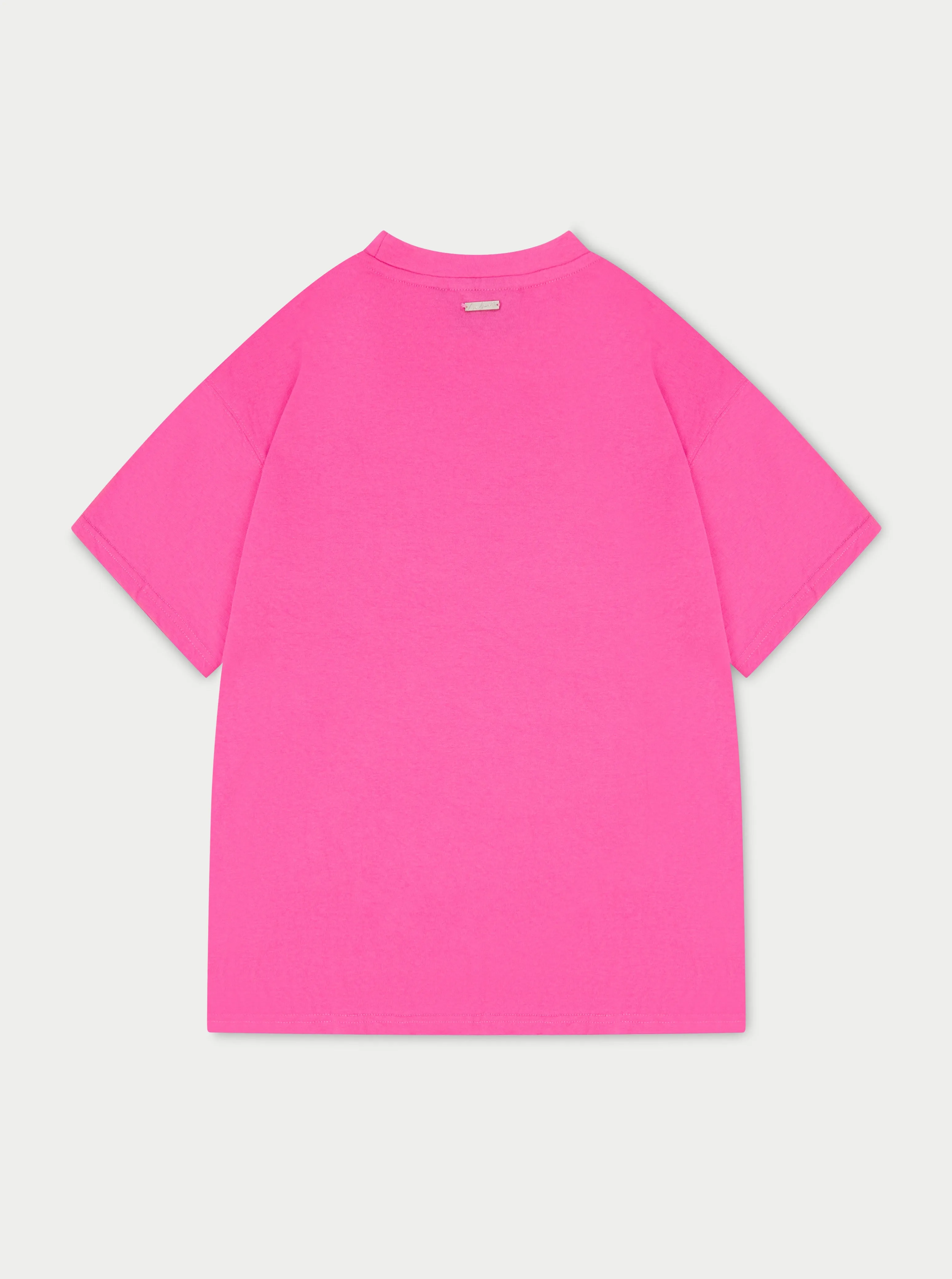 BUBBLE LOGO OVERSIZED T-SHIRT - PINK