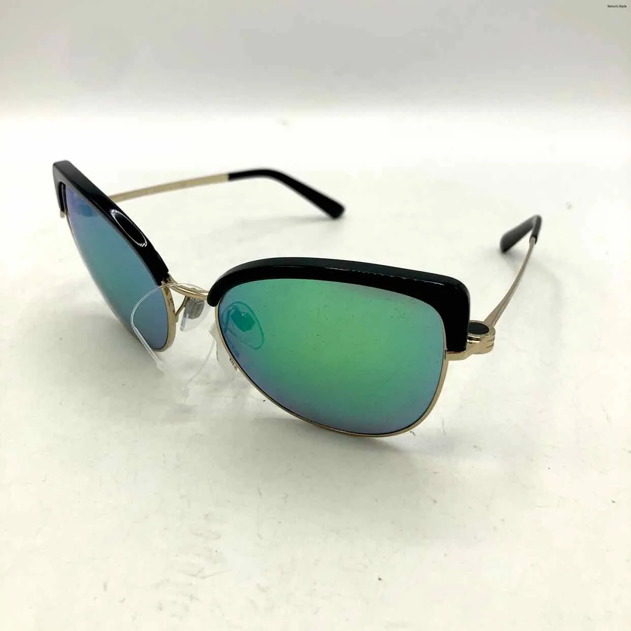 BVLGARI Green Black Pre Loved AS IS Sunglasses w/case