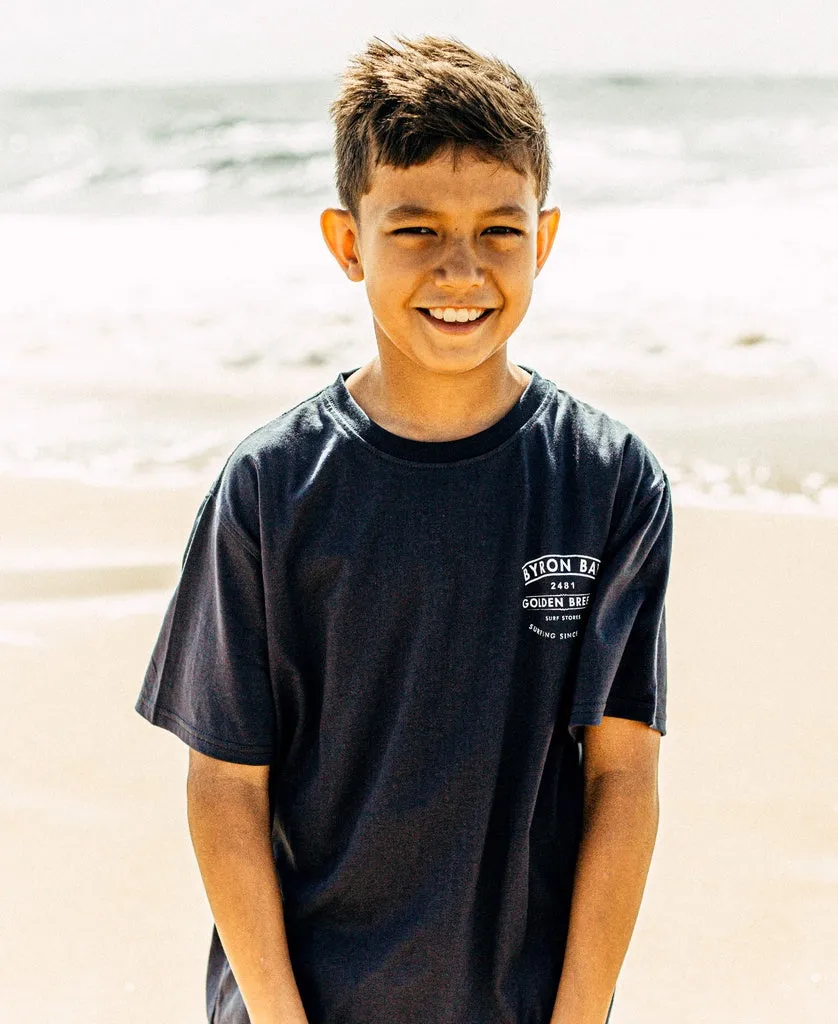 Byron Bay Boards Boys Tee | Navy