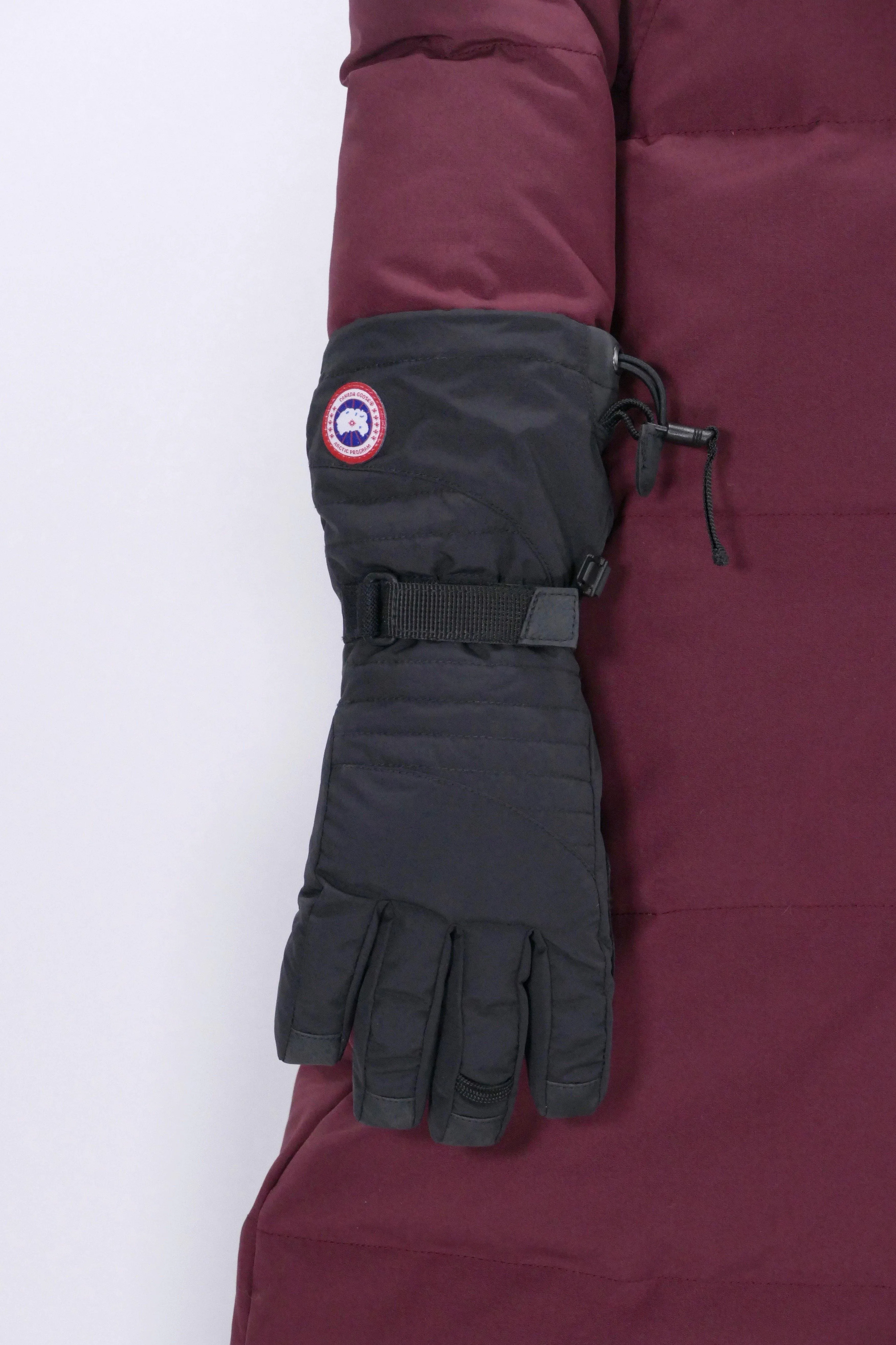 Canada Goose Womens Winter Accessories Gloves & Mitts Down Gloves  - Black