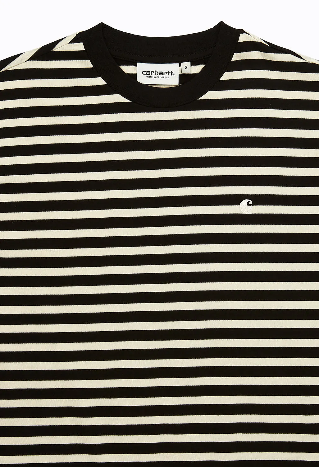 Carhartt WIP Women's Seidler T-Shirt - Seidler Stripe/Black/Salt