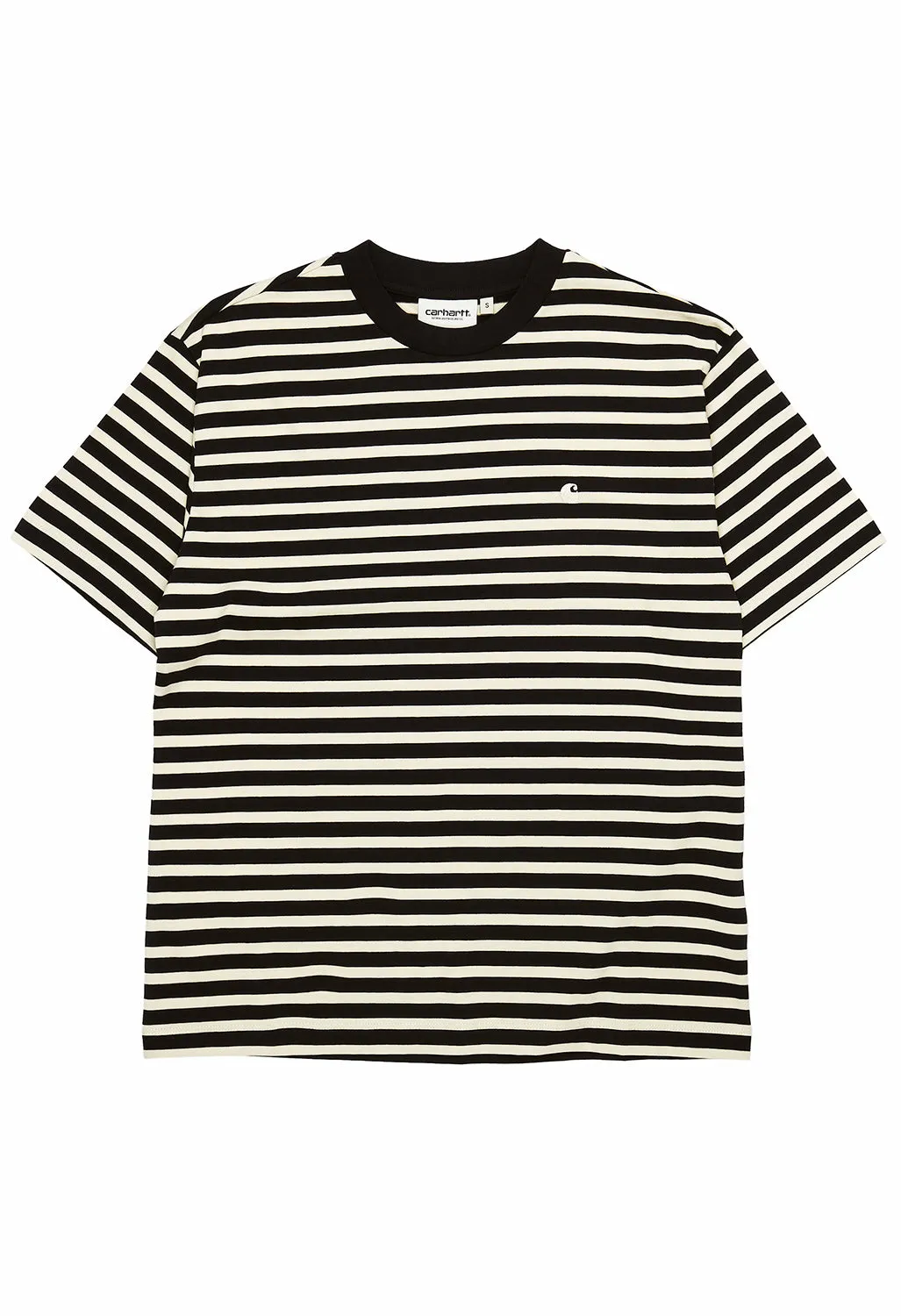 Carhartt WIP Women's Seidler T-Shirt - Seidler Stripe/Black/Salt