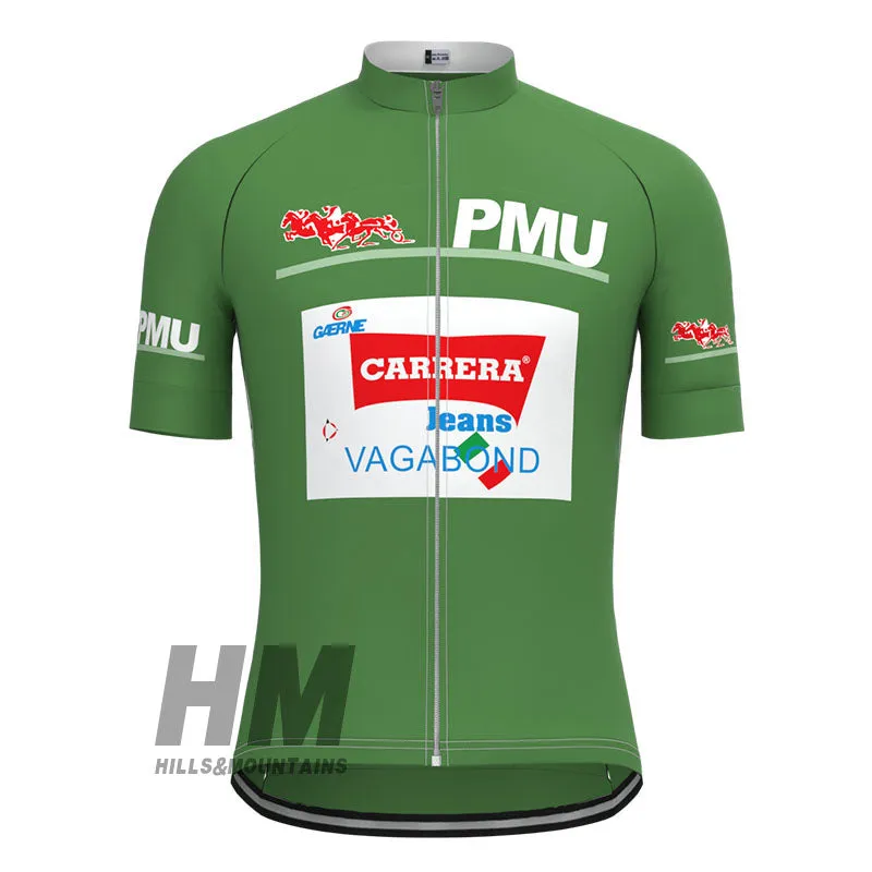 Carrera Retro Jersey Short Sleeve Green