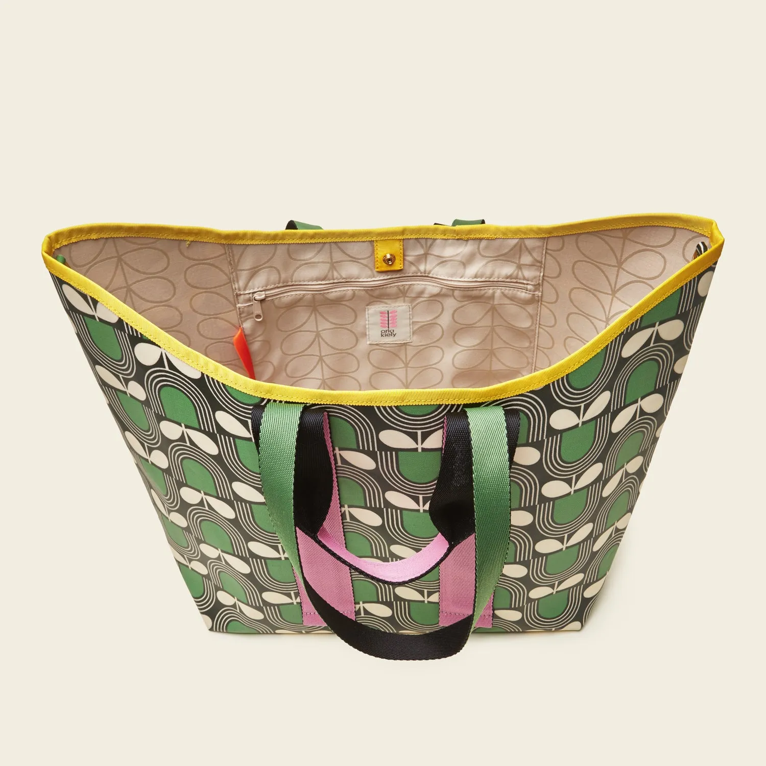 Carryall Large Tote - Striped Tulip