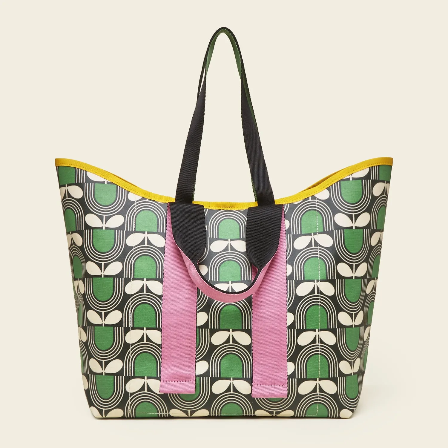 Carryall Large Tote - Striped Tulip