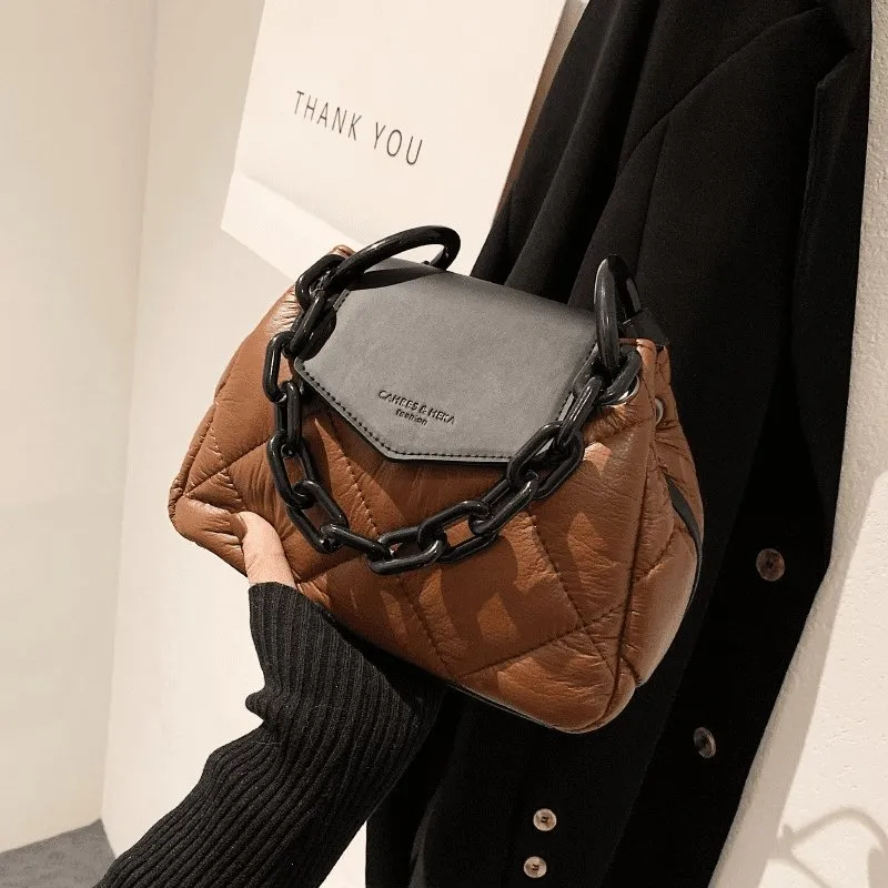 Casual Vintage Rhombus Stitching Fashion Flap Crossbody Bag