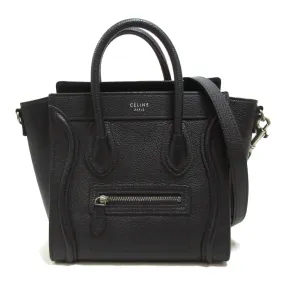 Celine Black Nano Luggage Crossbody Bag