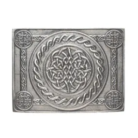 Celtic Knot 4 Dome Kilt Buckle