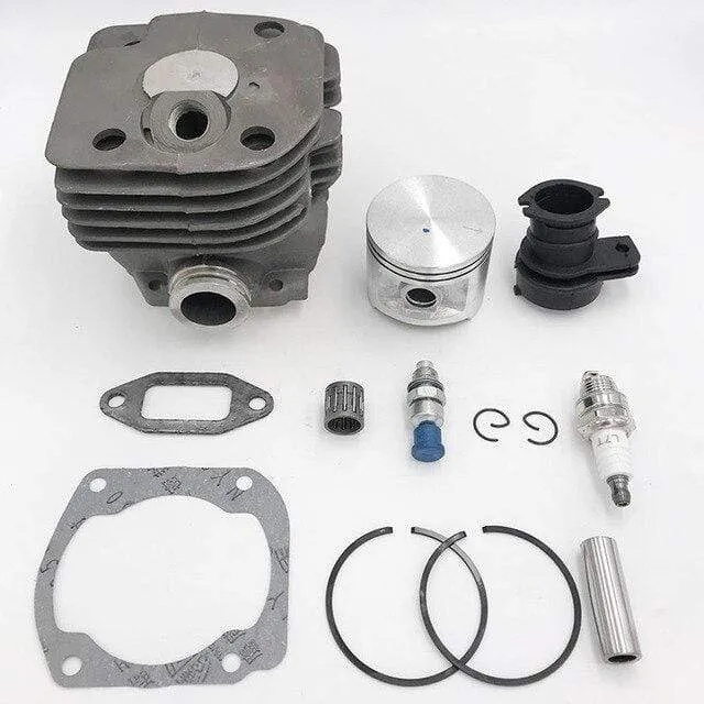 Chainsaw Engine Motor Parts 50mm Cylinder Piston Intake Manifold Decompression Valve Kit For HUSQVARNA 365 371 372 XP 362