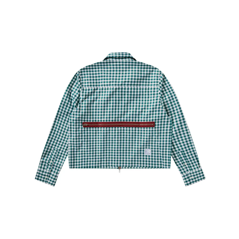 Check Zip Shirt (Green)