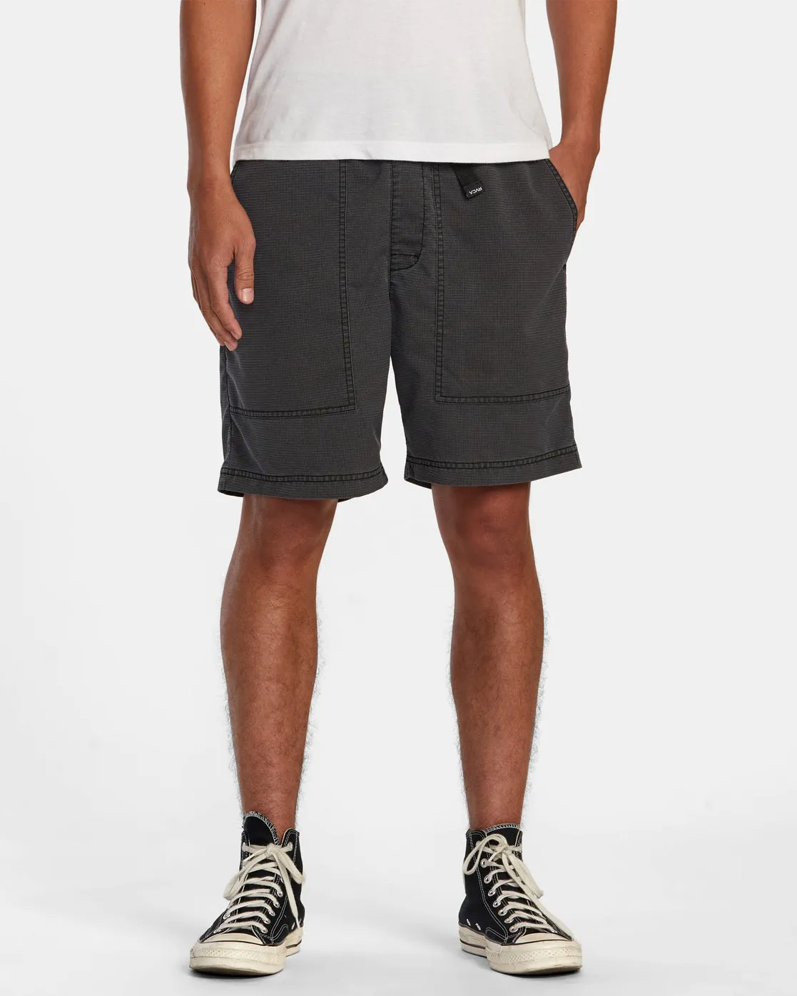 Civic City Elastic Waist Shorts - RVCA Black