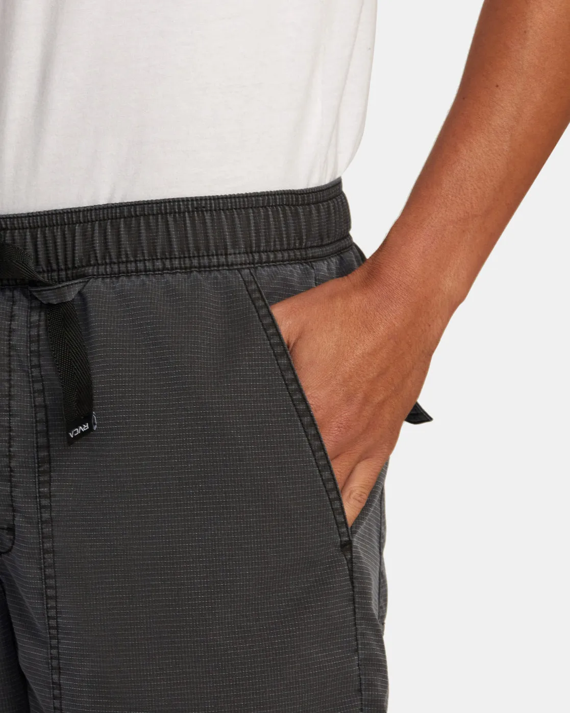 Civic City Elastic Waist Shorts - RVCA Black