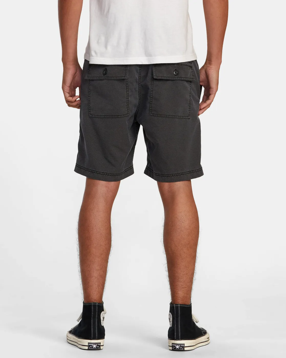 Civic City Elastic Waist Shorts - RVCA Black