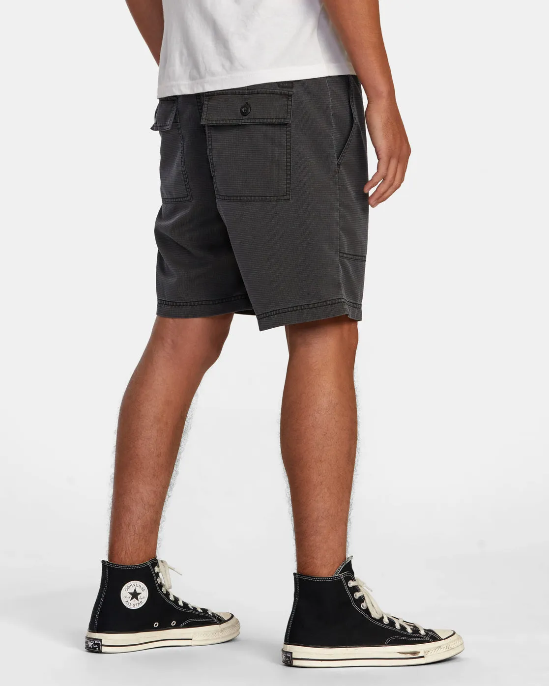 Civic City Elastic Waist Shorts - RVCA Black