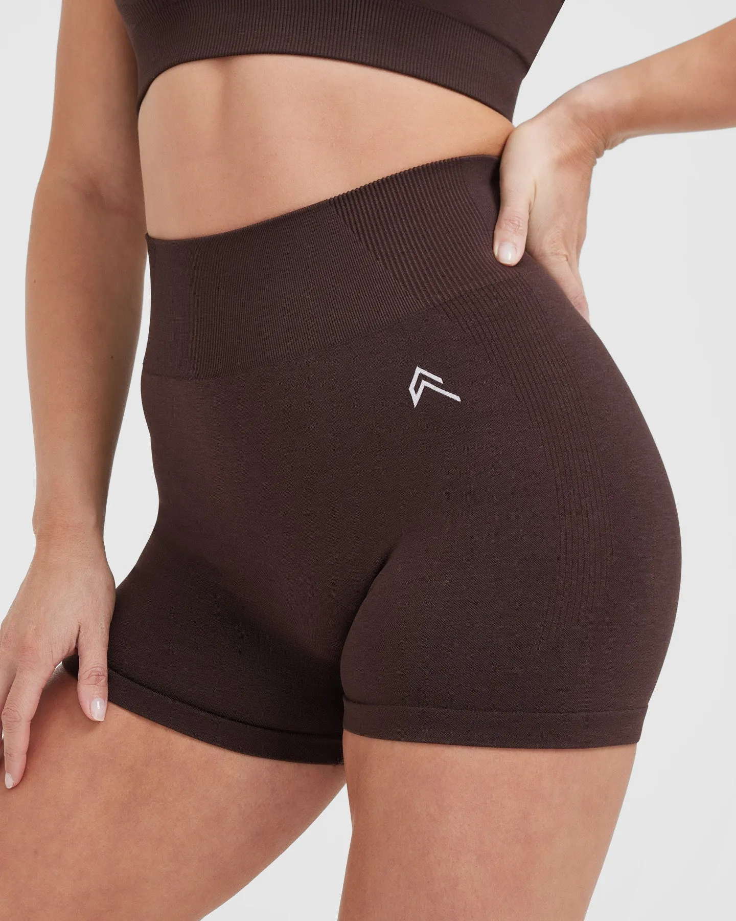 Classic Seamless 2.0 Booty Shorts | 70% Cocoa Marl