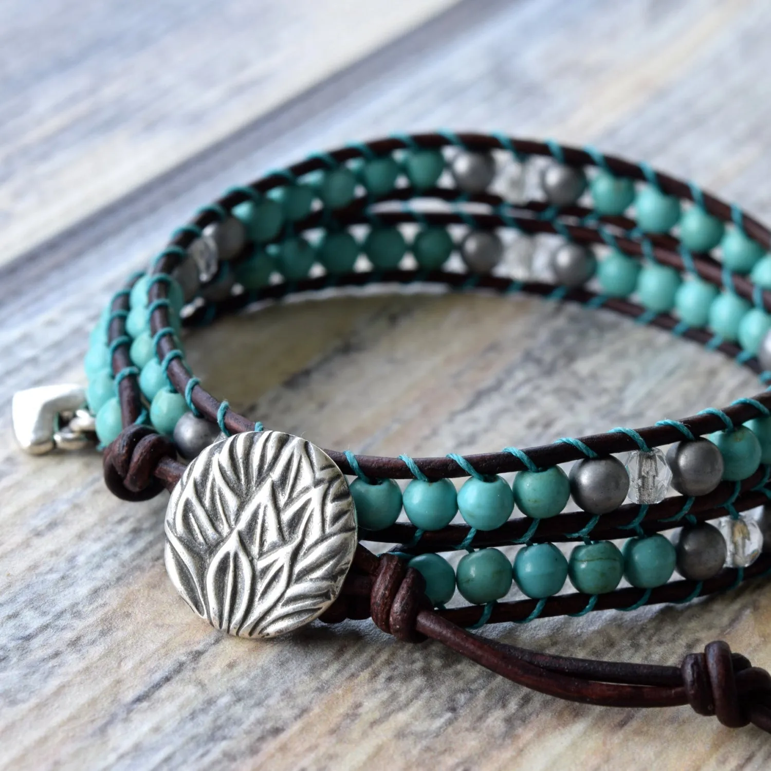 Classic Turquoise Wrap Bracelet