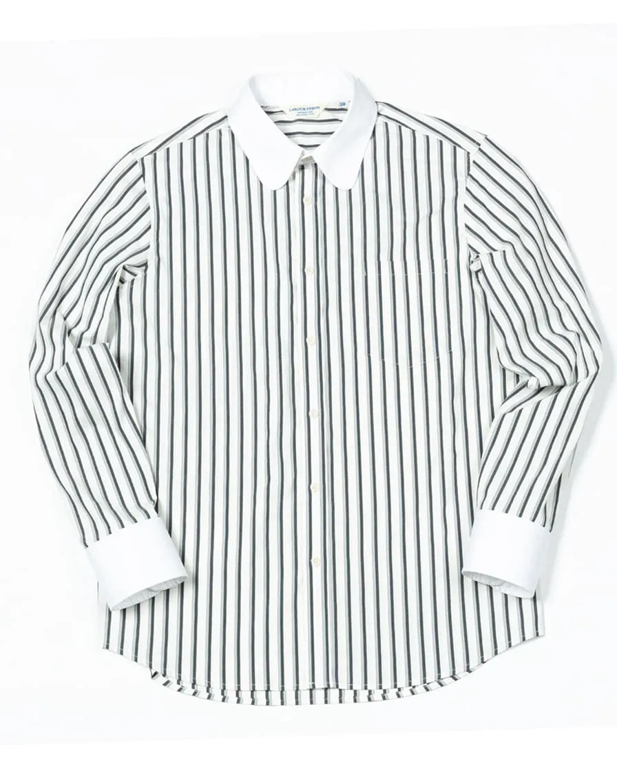 Club Collar Striped Shirt