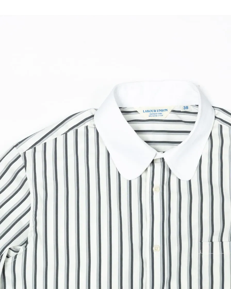 Club Collar Striped Shirt