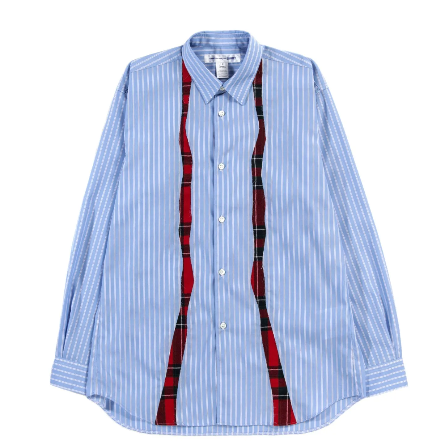 COMME DES GARCONS SHIRT B013 SHIRT BLUE / CHECK