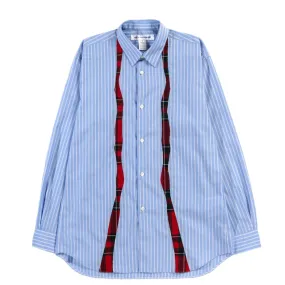 COMME DES GARCONS SHIRT B013 SHIRT BLUE / CHECK