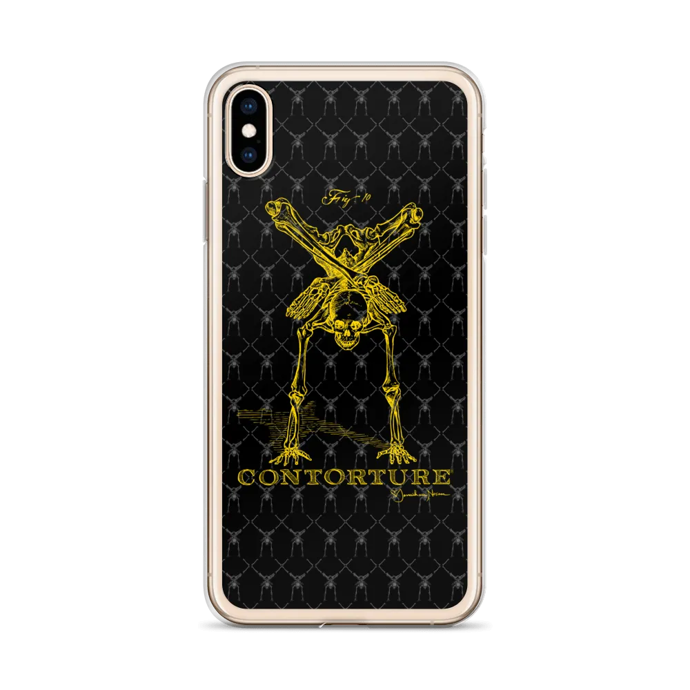 Contorture iPhone Case: Gold Contortion Skeleton