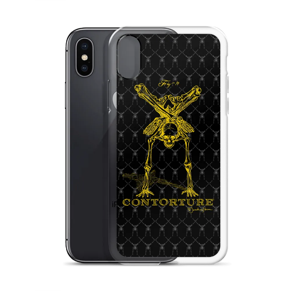 Contorture iPhone Case: Gold Contortion Skeleton