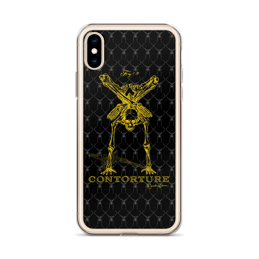 Contorture iPhone Case: Gold Contortion Skeleton