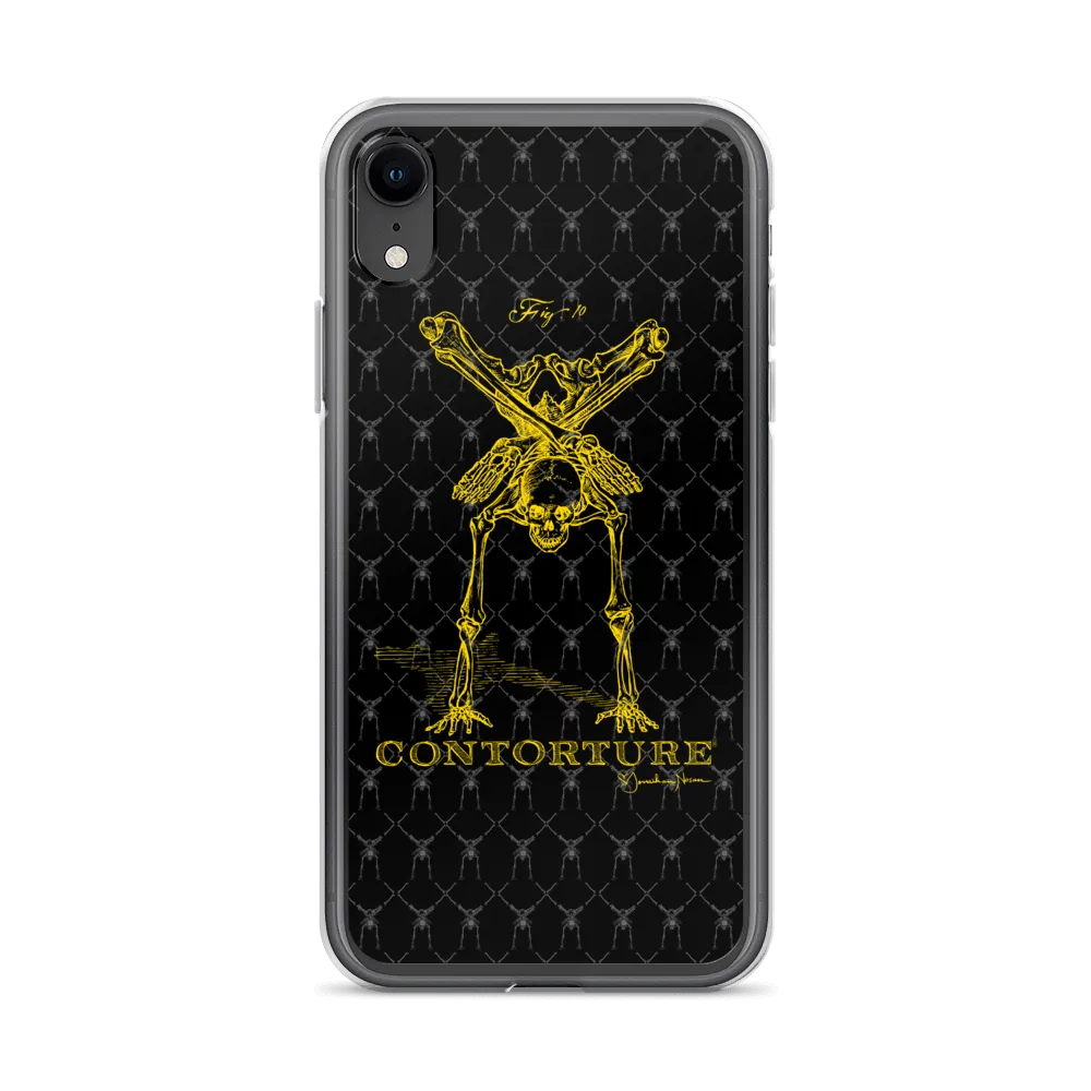 Contorture iPhone Case: Gold Contortion Skeleton