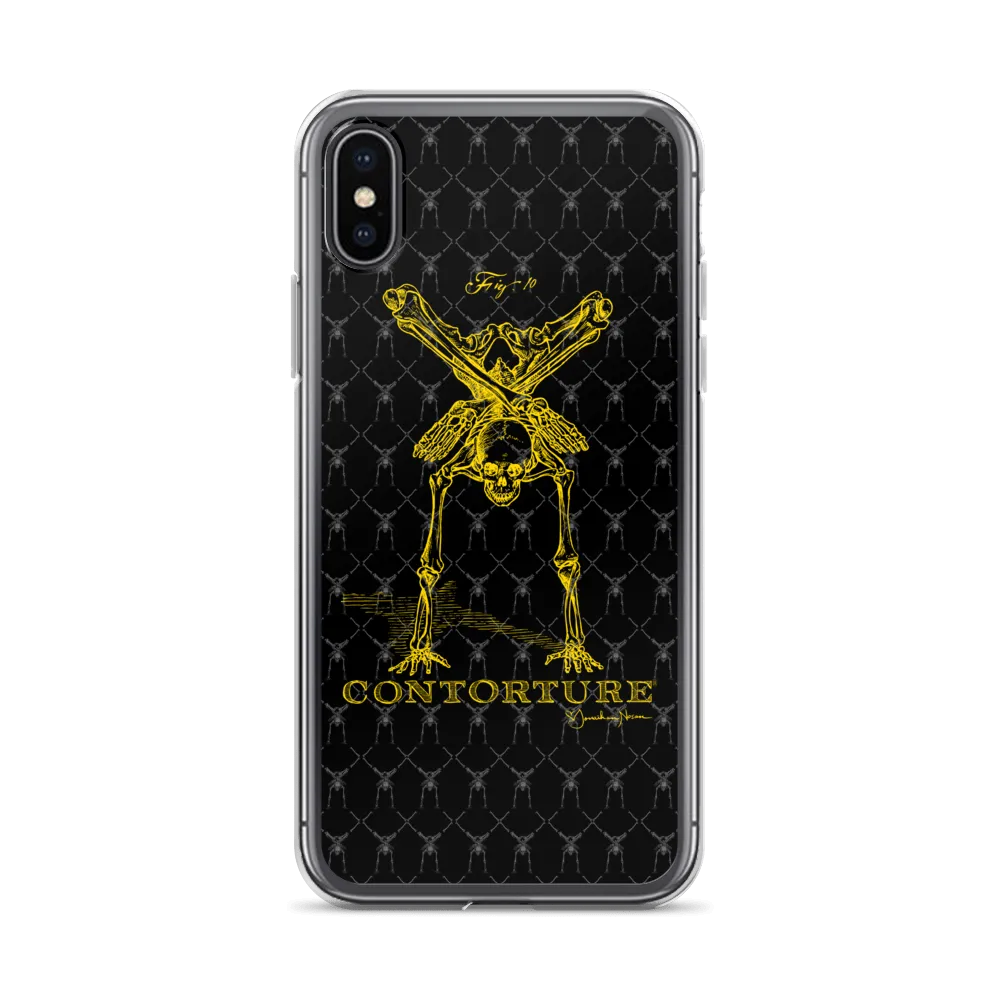 Contorture iPhone Case: Gold Contortion Skeleton