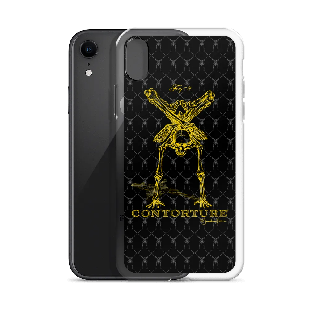 Contorture iPhone Case: Gold Contortion Skeleton