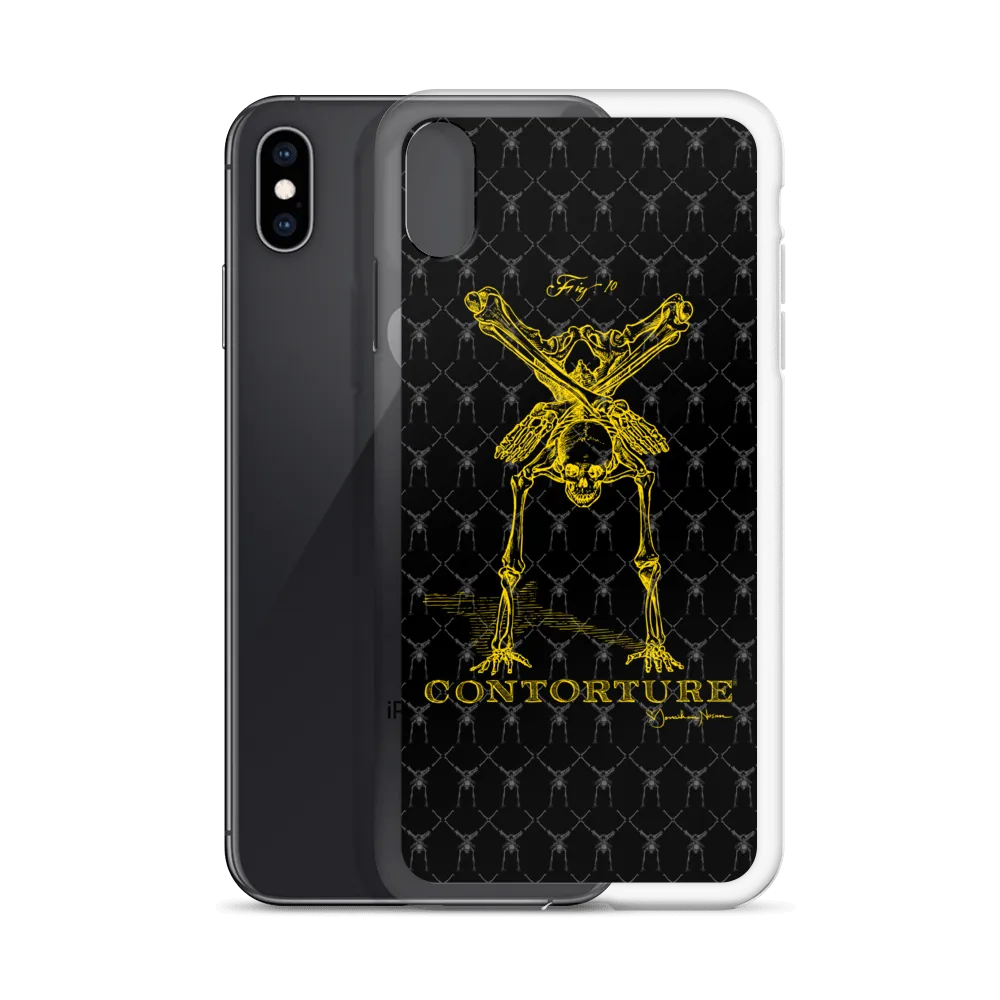 Contorture iPhone Case: Gold Contortion Skeleton