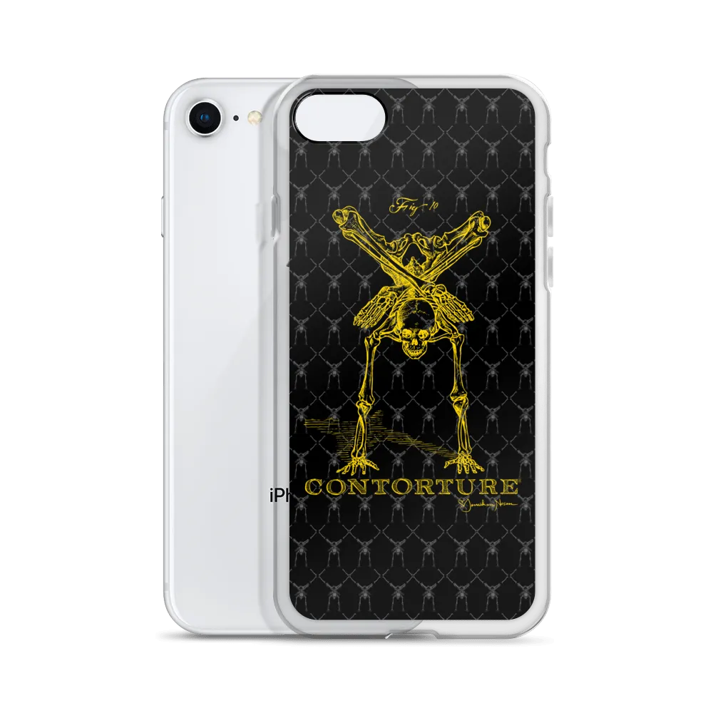 Contorture iPhone Case: Gold Contortion Skeleton