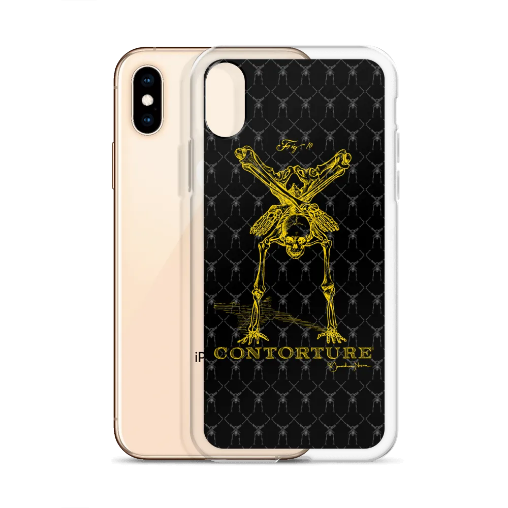 Contorture iPhone Case: Gold Contortion Skeleton